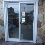 newly installed patio sliding door in Calgary, Alberta