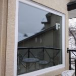 newly installed picture vinyl windows in Calgary, Alberta