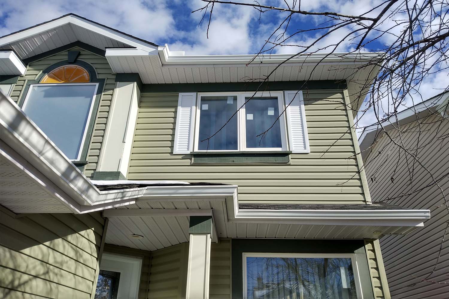 energy efficient windows on a house in Calgary