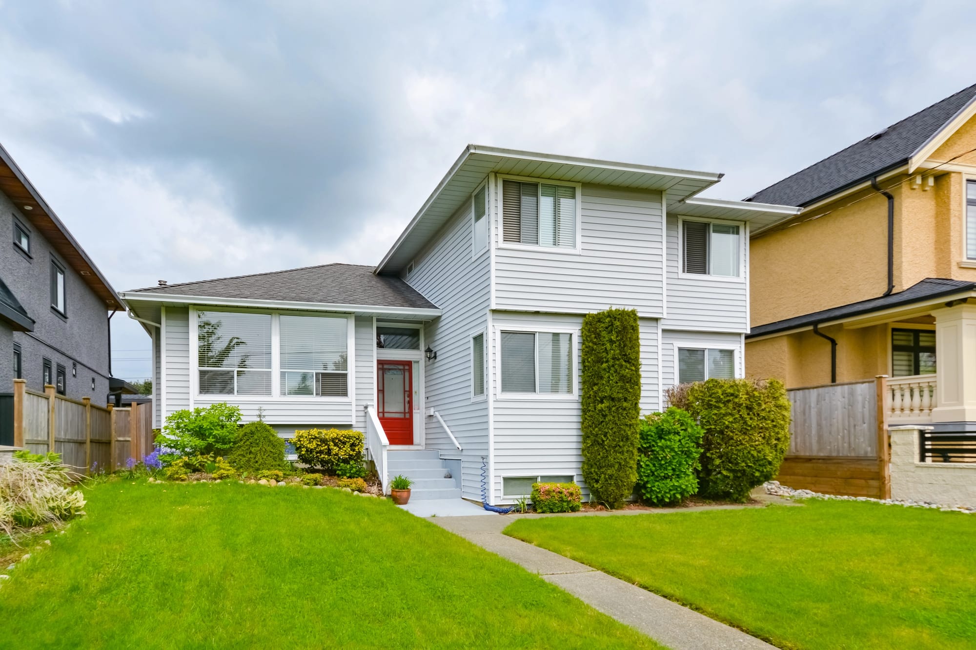 House on a street with windows