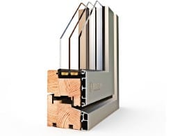 Cut of window with aluminum clad3